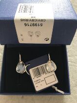 Spot White Crystal Perforated Earrings 5199716