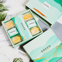 Original snowflake cake box gift box 6 9 mung bean sorbet carton high-end gift box machine seal bag baking