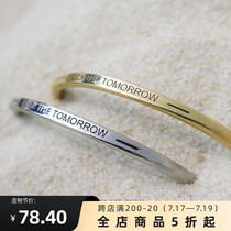 ROAD original design F*CK THE TOMORROW bracelet Couple trend attitude Hip-hop hip-hop jewelry