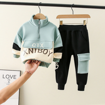 Childrens clothing Boys spring suit Yangqi 2021 new male baby Korean version handsome spring and autumn boys clothes tide