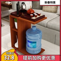 Movable mini tea car wheel home solid wood kung fu tea cabinet tea table small coffee table tea table multi-function
