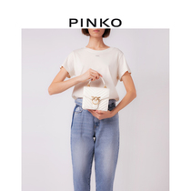 (Classic Series) PINKO2022 Spring Summer New Sheepskin Quilted Bird Bag Swallow Bag 1P22Q8Y7SQ