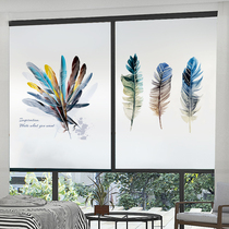 Bathroom window glass stickers transparent opaque Sun toilet anti-peeping toilet film anti-light