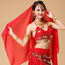 Indian Stage Table Performance Headwear Head Scarves accessories Belly Leather Dance Necklace Earrings Pendant Bracelet Nose Chain Arm Rings