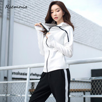 Rsemnia thickened casual yoga suit women thin gym running quick dry air net red sports four-piece set