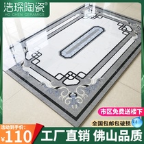 Living room parquet tile porch puzzle tile parquet 800x800 Plobed tiles Microspar Floor tiles