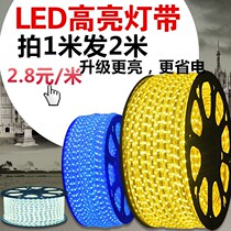 220V double-row lamp with led ultra bright 5050 soft light strip 2835 living-room ceiling lamp trough outdoor waterproof light belt
