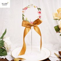 Knot Wedding Table Card Seat Card Custom Table Sign to Taiwan Idea Wedding Banquet Seating Card guests Desk Card Wedding Wedding Supplies