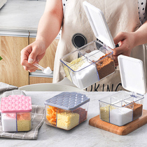 Seasoning box kitchen supplies one multi-compartment storage salt taste bottle salt Jar Jar household seasoning tank combination set