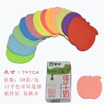 Fluorescent color Apple post-it notes Candy color sticky red sticky notes N-time stickers Instant stickers Note stickers Notice stickers