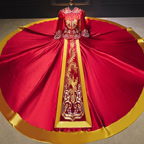 Xiuhe dress bride 2021 new Chinese wedding dress wedding dress atmospheric high-end summer Xiuhe show kimono wedding dress