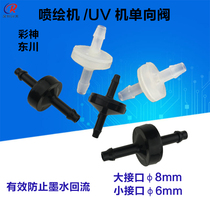Spray painting UV flat Machine Check valve color God Dongchuan Hankuo accessories butterfly spray code UV small filter check valve