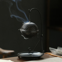 Iron rack ball incense burner creative pantry sandalwood stove home indoor tea ceremony aromatherapy aromatherapy decoration