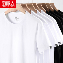 Antarctic T-shirt cotton base shirt short sleeve cotton round neck white trend autumn wear loose half sleeve