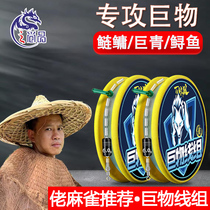Dragon Fashion PE reinforced large-line group bound fishline main line super tensile giant cow-weed finished product