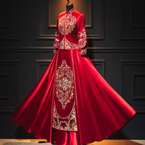 Xiuhe dress bride 2021 new Chinese wedding dress wedding dress small summer Chinese style show kimono wedding dress