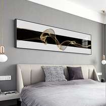 Modern Minimalist Bedroom Decorative Horizontal Abstract Line Living Room Sofa Background Wall Hanging Light Luxury Bedside Paintings