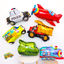 Car themed birthday party Babys first birthday modeling decoration cartoon balloon Boy party balloon scene layout