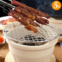 Baked fire coal Grill Grill wood stove home vintage Japanese earthen pottery mini ceramics shipped on March 23