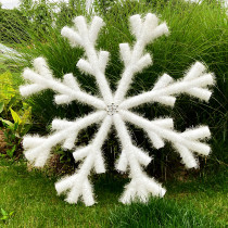 Christmas Snowflake Decoration Emulation Bar Mall Children Dance Snowflake Props Stage Performance Christmas Tree Hanging Accessories