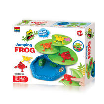  Bouncing frog box Lotus leaf jumping frog Parent-child interactive game Childrens puzzle desktop catapult jumping toy