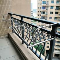 Balcony drying artifacts outside the window drying frame stretched and drying shoe frame anti-theft net drying guardrail window drying rod