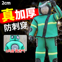 Thickened Wasp suit full set of breathable special bee-proof clothing one-piece wear-resistant tree climbing Hufeng picking yellow honeycomb protective clothing