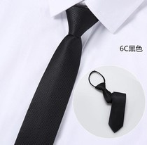 Mens tie business dress zipper groom wedding lazy tie security easy pull free tie