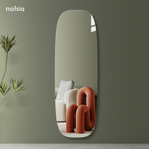 Full-body floor mirror home wall self-adhesive fitting mirror ins Wind girls bedroom wardrobe mirror hanging wall