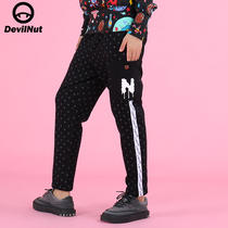 DEVIL NUT Tide Cards Demon Sticker Webbing Ladies Style Casual Pants DN Main ASX