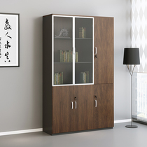 Office cabinet Information cabinet with lock storage Archives cabinet Wooden High Cabinet Owner Room Bookcase Furniture