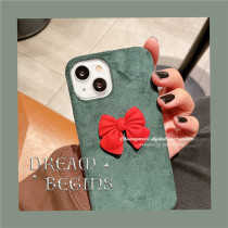 Light luxury plush deerskin bow Huahua mate30pro phone case p40pro classic p30 autumn and winter new p20 temperament mate40 high-grade p50pro female m