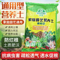 Nutrient soil Flower cultivation Universal household fleshy cauliflower potted household flower mud black soil Flower cultivation flower seed organic soil