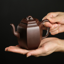 Zheming six-party palace lantern Yixing purple clay pot Shi Wenjie Chen material old purple mud original mine Huanglongshan teapot bubble teapot