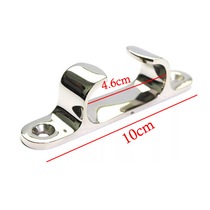 1 Piece Marine Hardware Straight Fairlead 100mm 4 Inch Stainless Steel Polished Dock Deck Splint Line