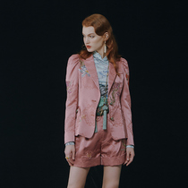 LE FAME lafame Spring Spring Autumn waist ten thousand bat holding life group jacquard Apple pants LF9Q11P10R046