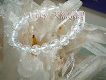 Collection grade natural white crystal bracelet burst flower 8mm health aid industry recruitment crystal jewelry Wang lover