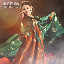 Hanfu girl Tang suit cloak cloak Chinese style hooded outside the national style Chinese embroidery embroidery ancient style autumn