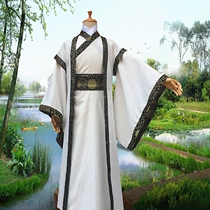 Hanfu Mens Summer (Lacquer Ferry) Tang Wide Sleeve Jacket Long Robe Sword Guest Book Raw Fairy Gas Tango Males full set of ancient clothes