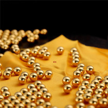 S999 pure silver without hole bead loose bead plated 24K gold light bead for Manza to hide for beads small gold pearl round pearl