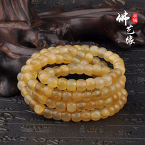 Natural goat horns Tibetan Buddhist beads 108 barrels Everest beads enchanted beads Antique Retro Hand Strings Bracelet