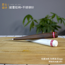 Italian coffee utensil aluminum handle stainless steel drawing pen fancy cappuccino hook stick bar set