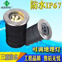 Adjustable angle buried light led illuminated wall light wash wall lamp outdoor waterproof buried light hotel night view engineering corner lamp