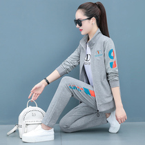 Spring Autumn Suit Women Sportswear 2022 Spring New Vetsuit Jacket Three Sets Korean Version Loose Casual Wear