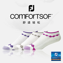 FootJoy golf socks ladies ComfortSof comfortable golf sports FJ low barrel boat socks three pairs