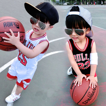 Male baby Summer clothes suit 23 Number of jerseys Han version 3 boys handsome 4 children foreign air basketball clothes 5 childrens jersey 7