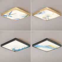 Enamel colour All copper New Chinese suction ceiling lamp Bedroom light Chinese Wind Home Brief modern room Lamp Living room Lights