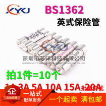 British type BS1362 ceramic fuse 3A 3A 5A 10A 13A 13A irrigation riot 6x25mm 10