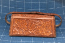 Incense bar-three-dimensional embossed carved womens handbag Satchel Western vintage vintage handmade pure cowhide