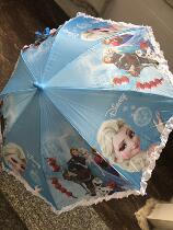 New childrens umbrellas girls automatic ice and snow Princess Aisha girls small umbrellas beautiful long-handled umbrellas